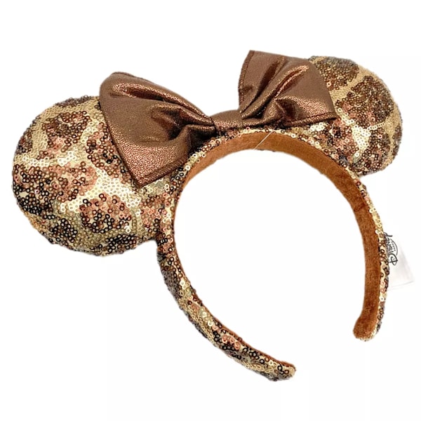GIRAFF Djurmönster Paljett Minnie Öron Hårband LIMITED EDITION Fans Gåva