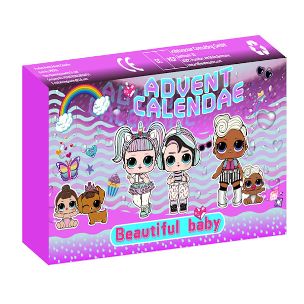 Julkalender med 24 överraskningar - Squeeze Doll Blind Box - Julklapp 2024