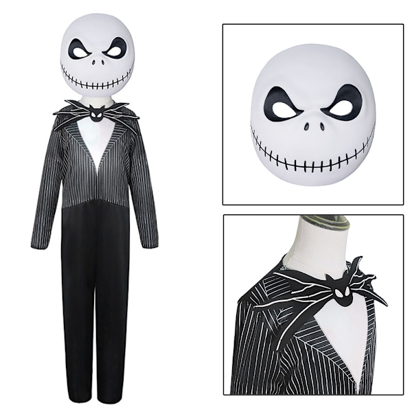 Jack Skellington The Nightmare Halloween Kostume Jumpsuit S