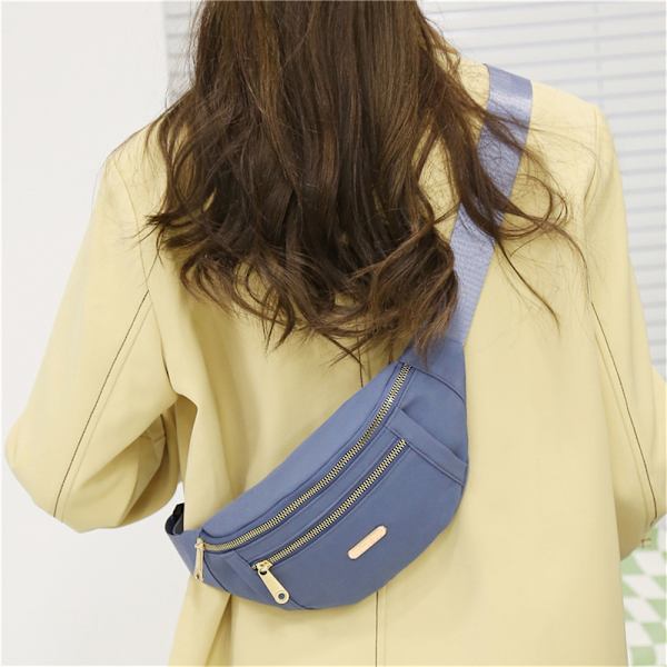 Damväska Midjeväska Semester Plånbok Pengabälte Bumbag blue