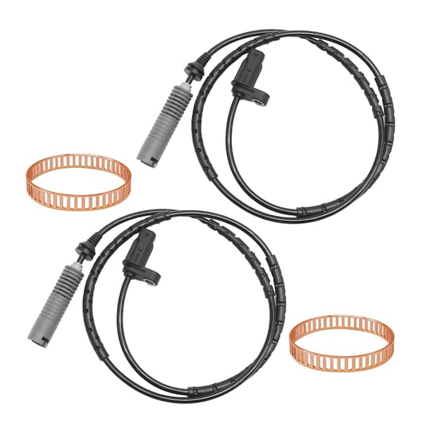 2 uppsättningar bakre ABS-hastighetssensor med ABS-ring vänster och höger 34526762466 ersättning för BMW 1-serie E88 E87 E82 E81 3-serie E93 E92 E91 E90