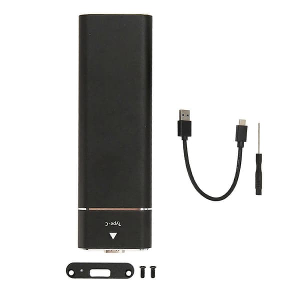 M.2 SATA SSD-kapsling 6TB 10Gbps Typ C Aluminium 22x30-80mm