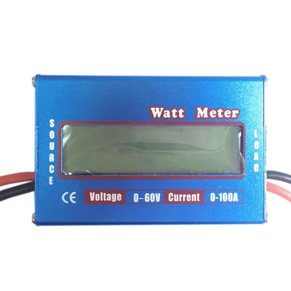 DC 60V 100A WATT Meter Strömanalysator Solvindanalysator LCD Digital Strömenergimätare DC Strömanalysator