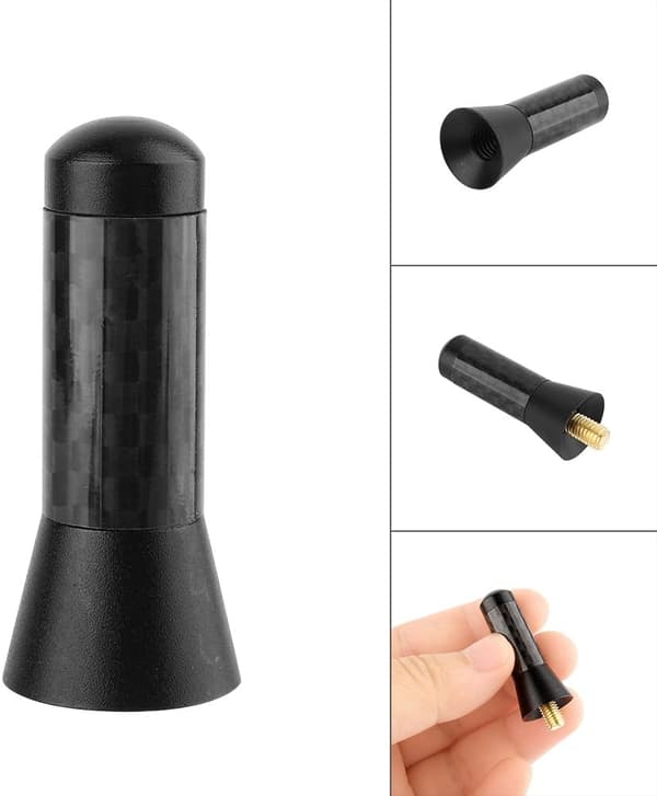 35 cm Mini Bilantenn Universal Kolfiber Stubby Antennbyte