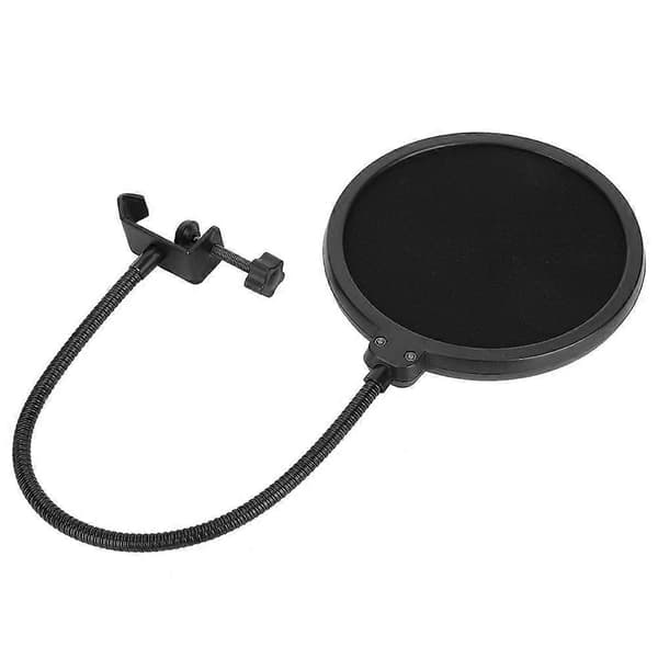 Mikrofonfilter Studio Windscreen Universelt mikrofoncover med fleksibel justerbar klemme