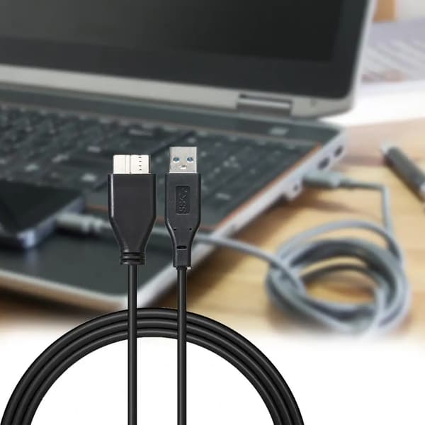Hårddiskkabel USB 30 A hane till Micro B hane Höghastighetsdatakabeladapter Hårddiskadapter