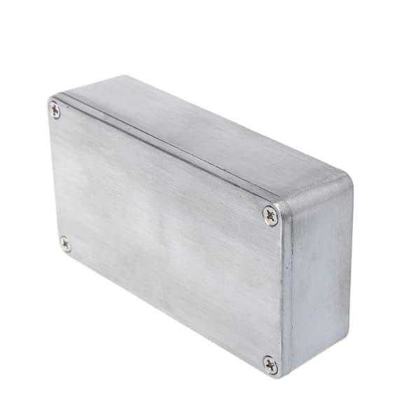 Effekt aluminiumlåda metall elektrisk för fodral gitarr instrument kapsling DIY