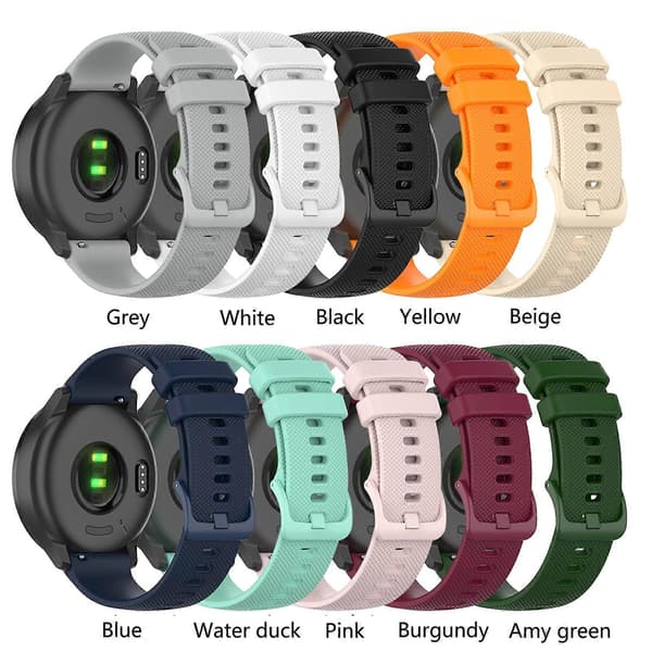För Ticwatch Pro 3 Lite Rutig Silikon Klockarmband