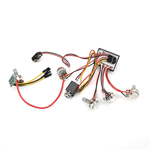 Förkopplad 3-bands aktiv baskrets Aktiv & passiv EQ Equalizer Elektrisk basförförstärkarkrets