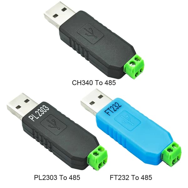 USB till RS485-omvandlare CH340/PL2303/FT232-chip USB till RS485 seriell adapter stöder Win7 Win10 XP Vista Linux OS WinCE50