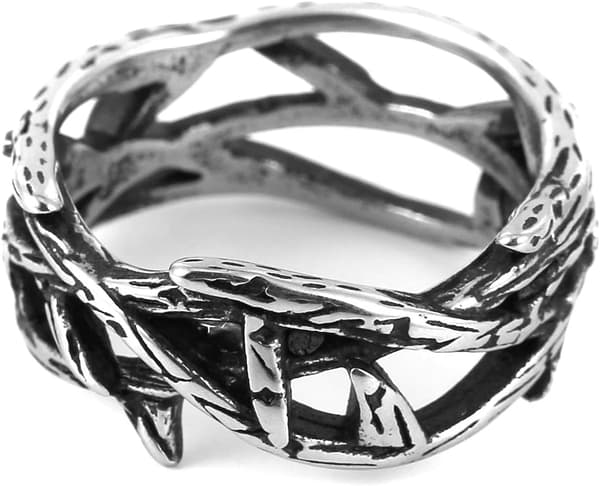 Jesus Tornekrone Ring til mænd Gotisk rustfrit stål ring smykkegave
