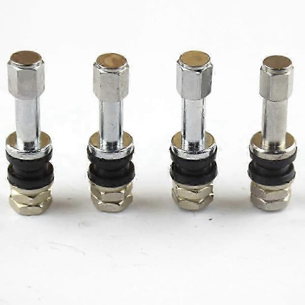 2x 4-pack TR48mm Raka Metall Däckventilstammar för Bilar & Lastbilar