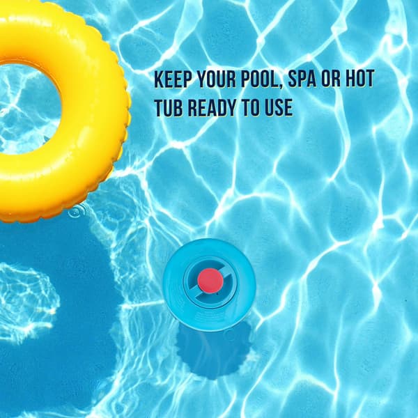 U.S. Pool Supply Klorflöte med Pop-Up Påfyllningsindikator - Rymmer 3\" Tabletter, 7\" Diameter, Justerbart Flöde