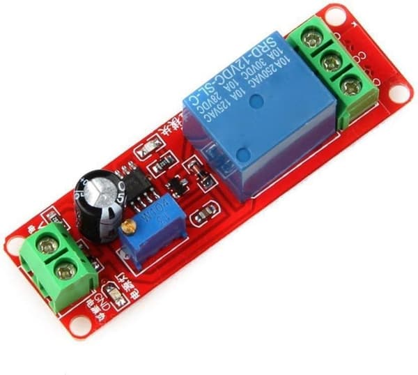 zalati Timer Delay Switch Module 2st 2V DC Justerbar 0-10 Sekunder Monostabil Fördröjningstimer Kompatibel med Arduino & Raspberry Pi