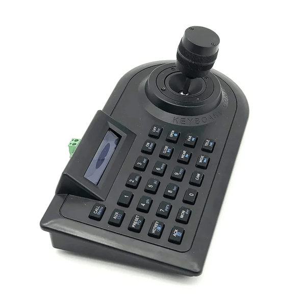 3D Axis Joystick CCTV Tangentbordskontroll Knappsats för AHD Säkerhet PTZ Speed Camera Decoder DVR NVR Pelco RS485 EU-kontakt XY