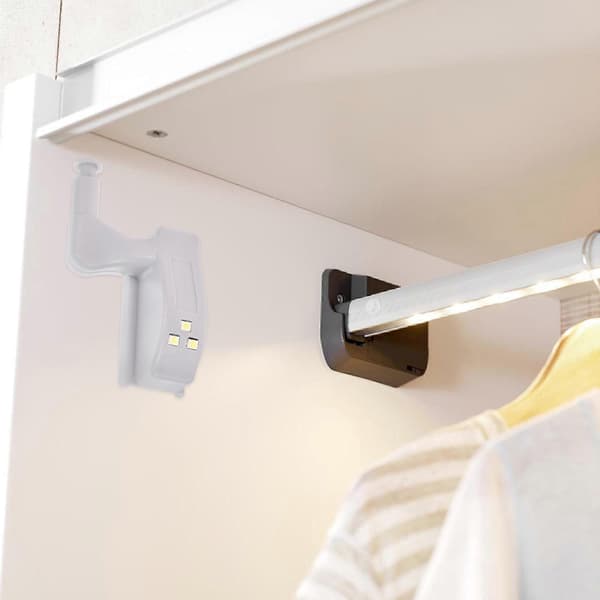 Garderobsbelysning Sensor LED Gångjärn Lådbelysning för Skåp 4-pack