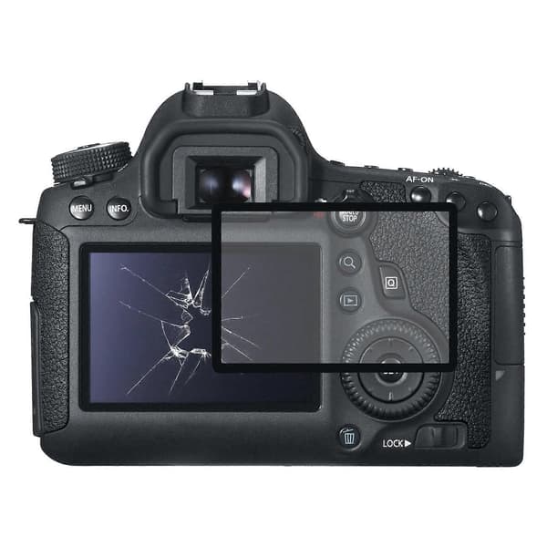 För Canon EOS 6D Akrylmaterial LCD-skärm Yttre Lins