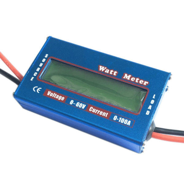DC 60V 100A WATT Meter Strömanalysator Solvindanalysator LCD Digital Strömenergimätare DC Strömanalysator