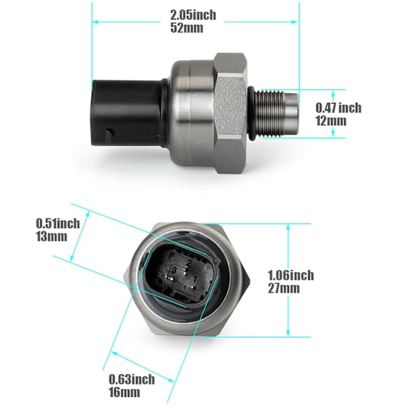 Bohaner 2 st ABS DSC dynamisk stabilitetskontrollbrytare trycksensor 34521164458 55CP0903 för BMW 3-serie E46 5-serie E60 E61 6-serie E63 E64