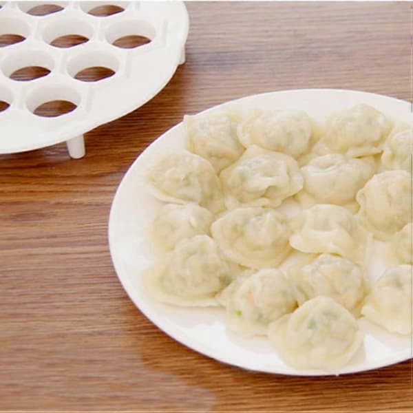 38 Hål Dumplingform Pelmeni Tillverkningsformar Accelerator Vit