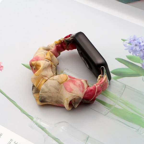 Elastisk pyntearmbånd for Xiaomi Smart Band 9 Pro/ Mi Band 8 Pro, erstatningsreim i scrunchie-stil for kvinner