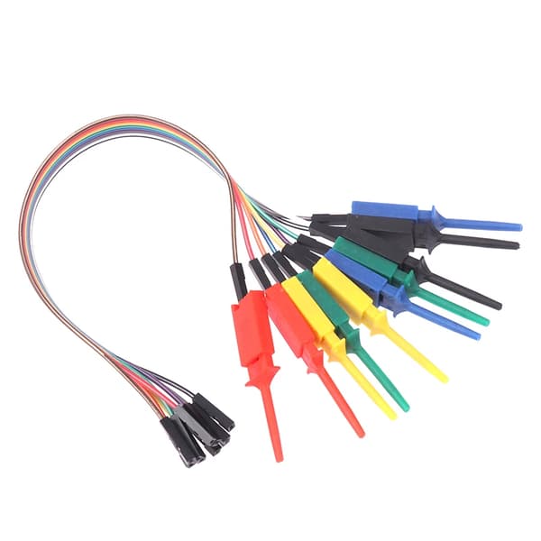Högdriven 20CM logikanalysator testkrok sond testklämma kit för effektiv anslutning och testning av chipstift