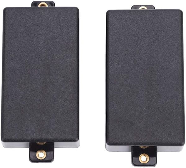 2 st Humbucker Pickup-skydd Slitstarka gitarrpickup-skydd Förseglade reservdelar för elgitarr (svart)