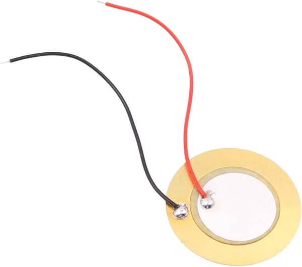 20 st 27 mm Piezo Disc Element Sensor med kablar Mikrofontrumutlösare Akustisk pickup för gitarr
