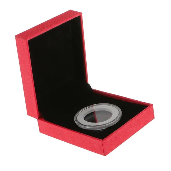 Samlarobjekt Fancy Enkel Myntdisplay för 38MM Minnesbox Tillbehör