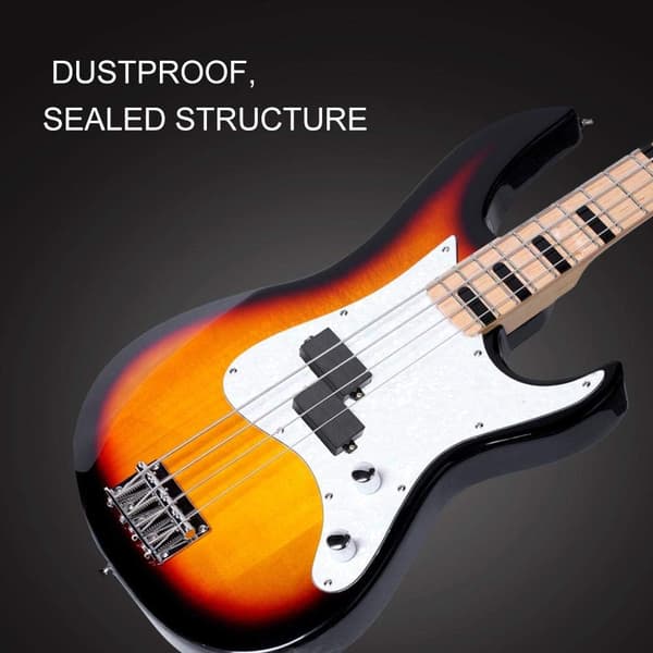 2 st Humbucker Pickup-skydd Slitstarka gitarrpickup-skydd Förseglade reservdelar för elgitarr (svart)