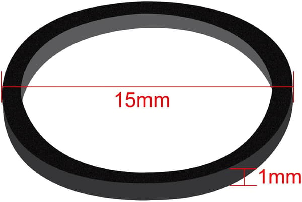 Förpackning med 1000 mini gummiband, mjuka elastiska band för barnhårflätor, bröllopsfrisyrer och mer (svart)