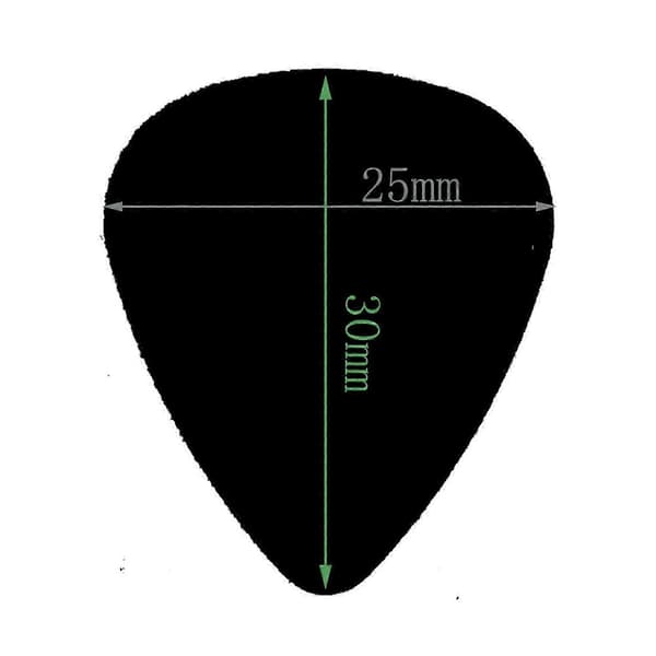 100 st Nya Medium 0,71 mm Blanka Plektrum Celluloid Solid Vit