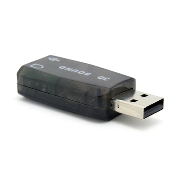 831D USB til 3,5 mm jack lydadapter USB 2.0 til Aux mikrofon hodetelefon eksternt 3D-lydkort CM108-brikke for PC PS4 PS5