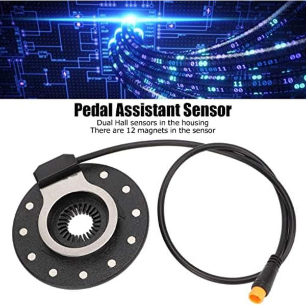 Drfeify Elcykel Assistanssensor E Cykel Pedalsensor 12 Magneter Elcykel Pedal PAS System Assistent Sensor för Elcykel