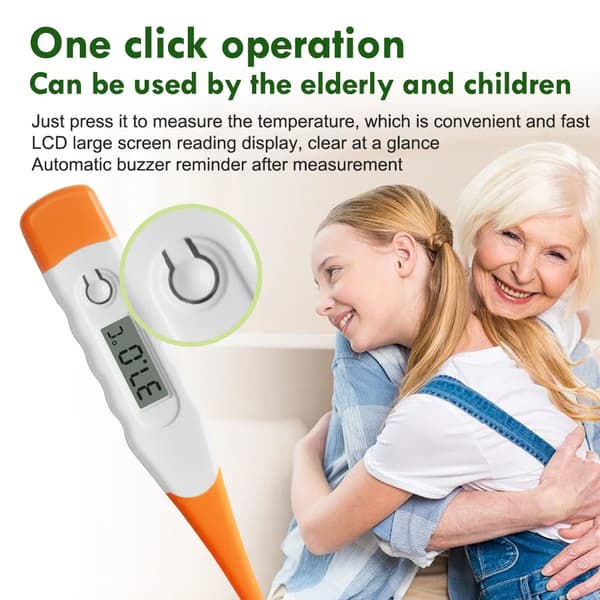 Termometer för vuxna - Snabbavläsning Noggrann Febertermometer Basal Digital Termometer