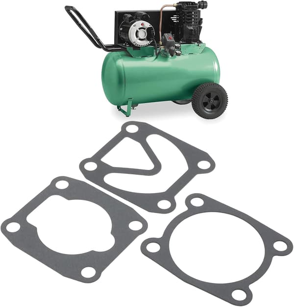 Briny River 3 uppsättningar luftkompressorventilplattapackningar cylinderhuvudbasbrickor för luftkompressor hålavstånd 48 * 62 mm