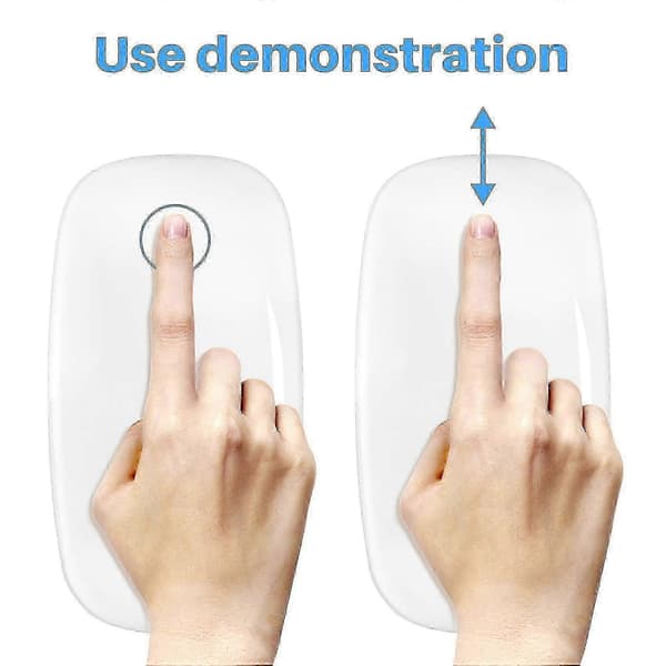 Trådlös mus för PC & Mac - Uppladdningsbar Slim Bluetooth Magic Mouse