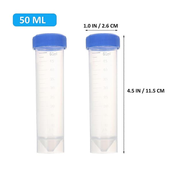 25 st Plast Provrör Centrifugrör Pp Centrifugrör 1ml Centrifugrör 10ml 50 Ml Centrifugrör