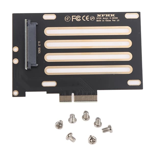 U2 SFF-8639 till PCI-E X4 30 Riser-kort SFF-8639 till SSD-förlängningsadapter
