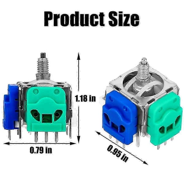 Hall Effect Joystick Ersättning för Elite 2 Kontroller, 2-pack, Fixa Drift