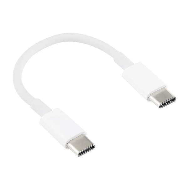 USB-C / Type-C till USB-C / Type-C PD Snabbladdnings- och Synkroniseringsdatakabel, Kabellängd: 14cm (Vit)