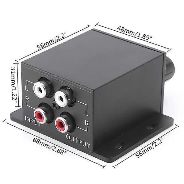 Ny Bil Effektförstärkare Ljudregulator Bas Subwoofer Equalizer Crossover Controller 4 Rca Justera