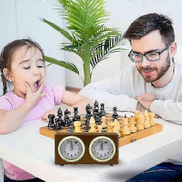 Mekanisk schackklocka analog för schackspel Timer Klockor Timers Inga batterier behövs