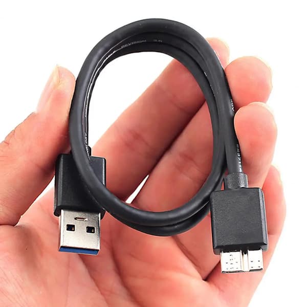 Hårddiskkabel USB 30 A hane till Micro B hane Höghastighetsdatakabeladapter Hårddiskadapter