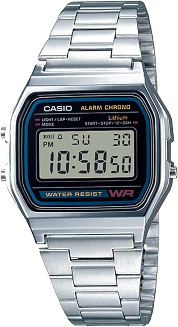 Casio digital herrklocka med armband i rostfritt stål
