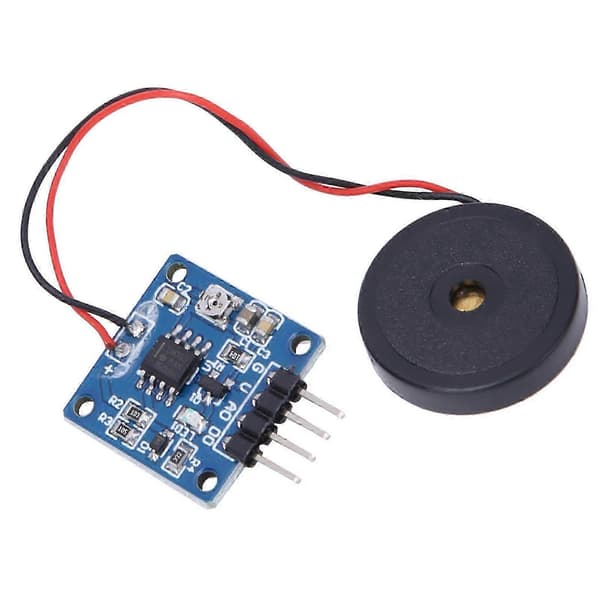 Piezoelektrisk Vibrationssensor Modul Vibrationsbrytare Modul 5.0V DC AD/DO