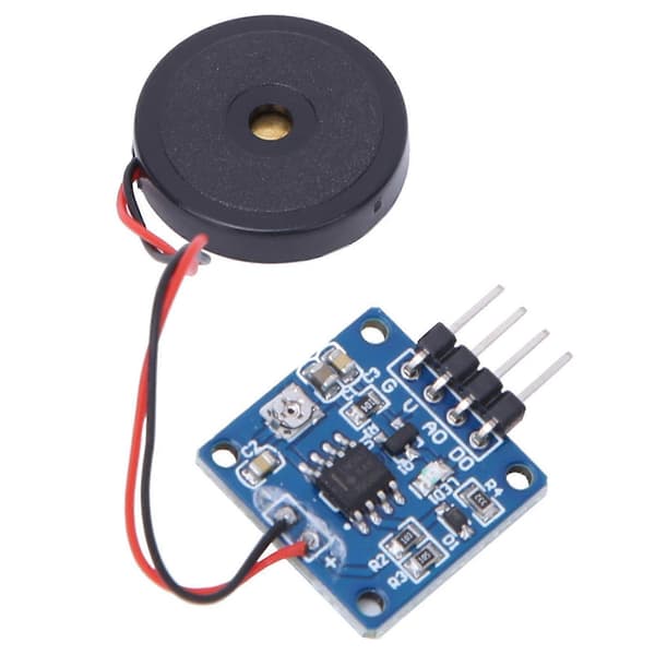 Piezoelektrisk Vibrationssensor Modul Vibrationsbrytare Modul 5.0V DC AD/DO