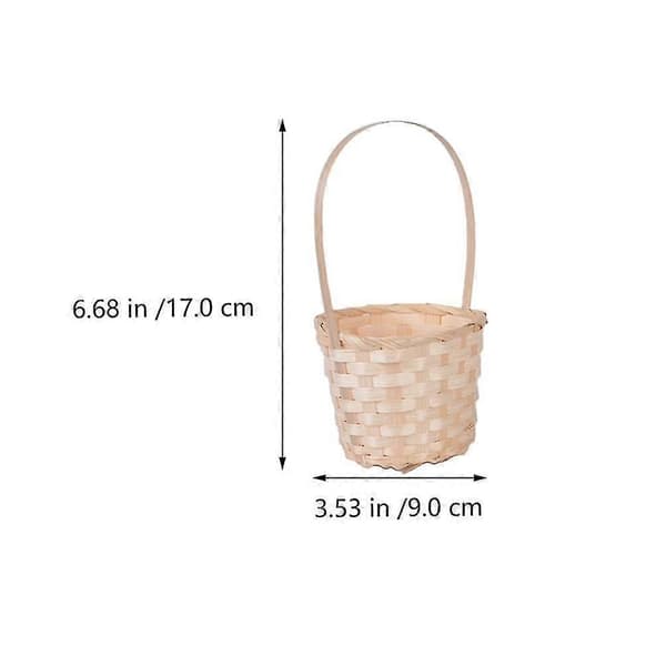 5-pack Rattan Korg Bröllop Blomsterkorg Universal Korg Rustik Bröllopsdekoration