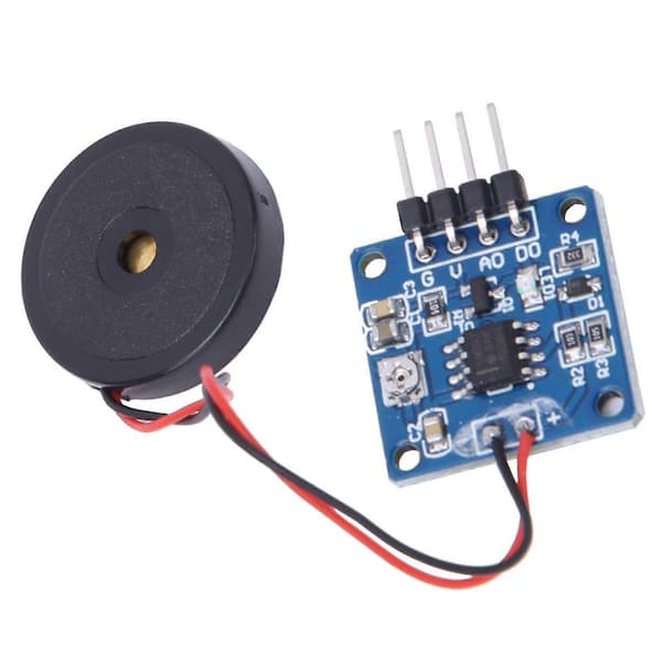 Piezoelektrisk Vibrationssensor Modul Vibrationsbrytare Modul 5.0V DC AD/DO