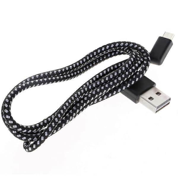 20cm 2A USB till USB-C / Typ-C Nylonvävd Dubbel Vinkel Data Synkroniserings- och Laddningskabel